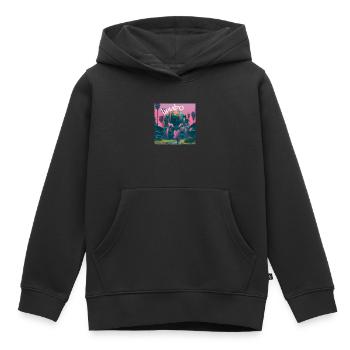 Limbo Cyber Palms - Kids Premium Organic Hoodie - black - Front - AI Model Kid Male (0cm)