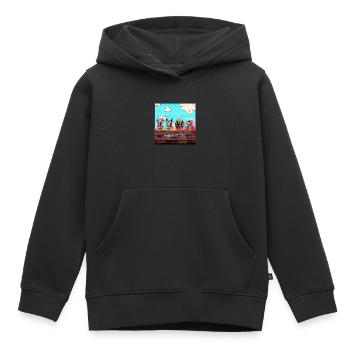 Modern Society - Kinder Premium Organic Hoodie - Schwarz - Vorne - AI Model Kid Male (0cm)