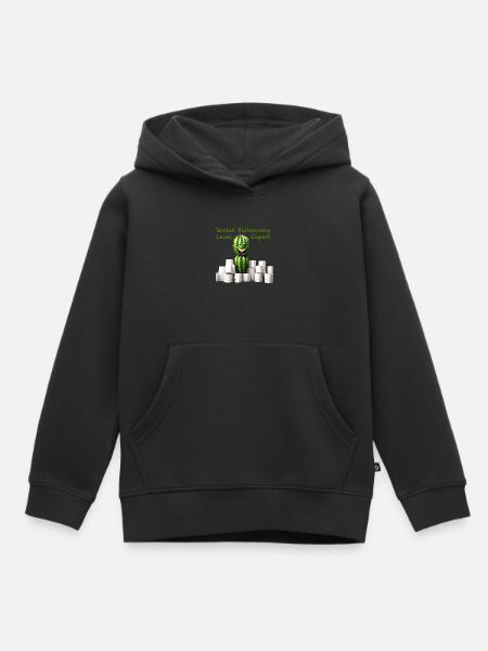 Social Distancing Level Expert - Kinder Premium Organic Hoodie - Schwarz
