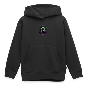 Gate to Darkness - Kids Premium Organic Hoodie - black - Front - AI Model Kid Male (0cm)
