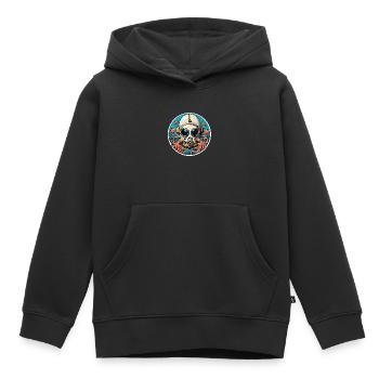 Diving helmet with fish and octopus at the bottom of the sea - Kids Premium Organic Hoodie - black - Front - AI Model Kid Male (0cm)