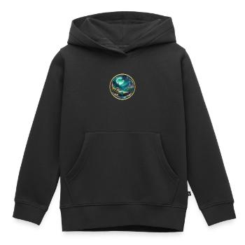 Rêve d'une nuit en automne - Sweat Premium à capuche enfant bio - noir - Devant - AI Model Kid Male (0cm)