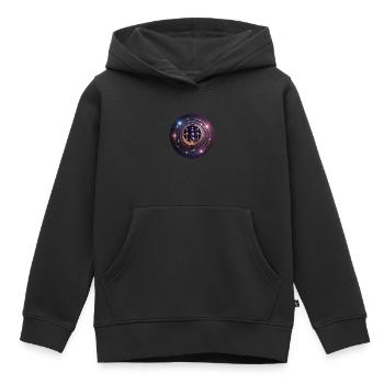 Kornkreis Windmill Hill, UK, 06.08.2009 - Kinder Premium Organic Hoodie - Schwarz - Vorne - AI Model Kid Male (0cm)