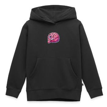Intelligentes Gehirn - Kinder Premium Organic Hoodie - Schwarz - Vorne - AI Model Kid Male (0cm)