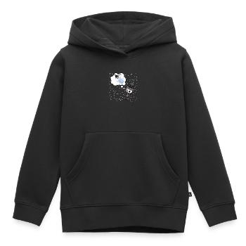 Warme Gedanken im Winter - Kinder Premium Organic Hoodie - Schwarz - Vorne - AI Model Kid Male (0cm)