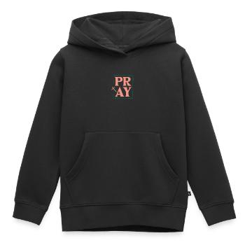 Bete - Kinder Premium Organic Hoodie - Schwarz - Vorne - AI Model Kid Male (0cm)