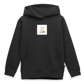 Kunterbuntes Osterfest - Kinder Premium Organic Hoodie - Schwarz - Vorne - AI Model Kid Male (0cm)