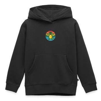 Alligator Retro Alligators - Kids Premium Organic Hoodie - black - Front - AI Model Kid Male (0cm)