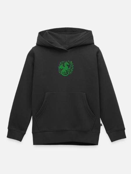 Druidendrache (hellgrün) - Kinder Premium Organic Hoodie - Schwarz