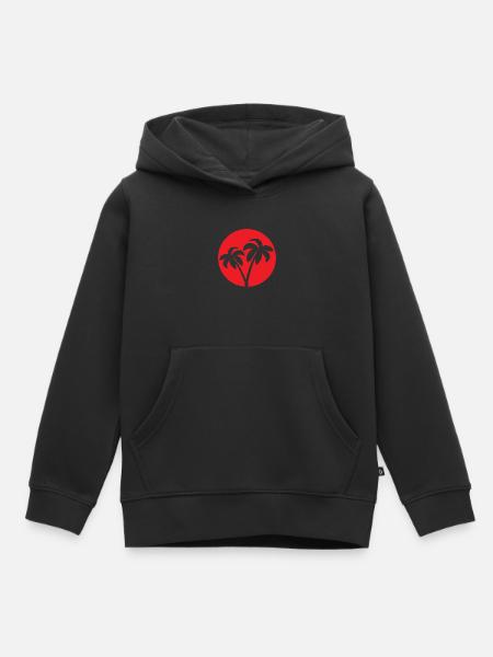 INDONET Logo - Kinder Premium Organic Hoodie - Schwarz