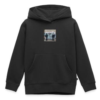 Bro-Shirt - Kinder Premium Organic Hoodie - Schwarz - Vorne - AI Model Kid Male (0cm)