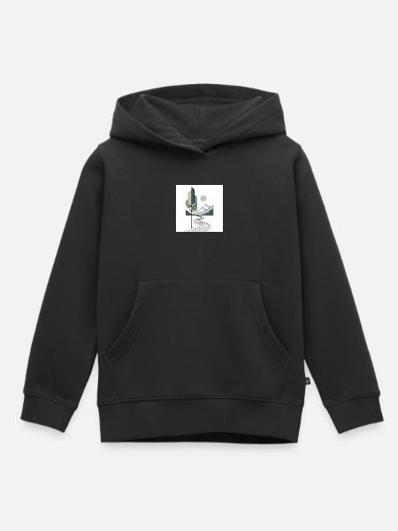 Kreativität - Kinder Premium Organic Hoodie - Schwarz
