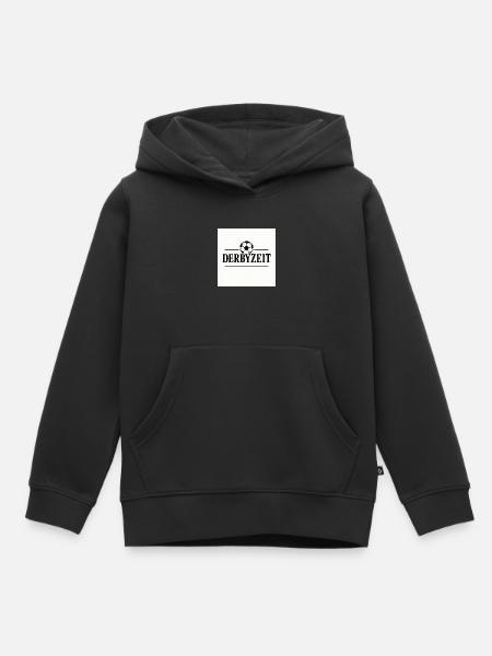 Derby! - Kinder Premium Organic Hoodie - Schwarz