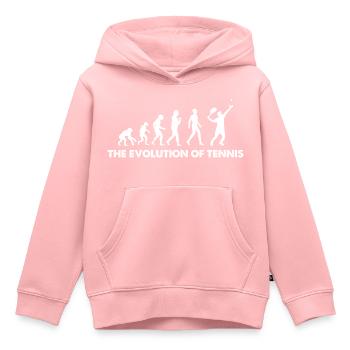 The Evolution Of Tennis - Kids Premium Organic Hoodie - rose - Front - AI Model Kid Female (0cm)