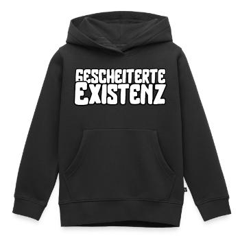 L’existence ratée - Sweat Premium à capuche enfant bio - noir - Devant - AI Model Kid Male (0cm)
