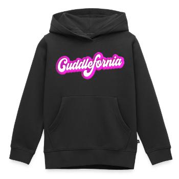Cuddlefornia cuddlefornia cuddle - Kids Premium Organic Hoodie - black - Front - AI Model Kid Male (0cm)