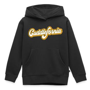 Cuddlefornia cuddlefornia cuddle - Kids Premium Organic Hoodie - black - Front - AI Model Kid Male (0cm)