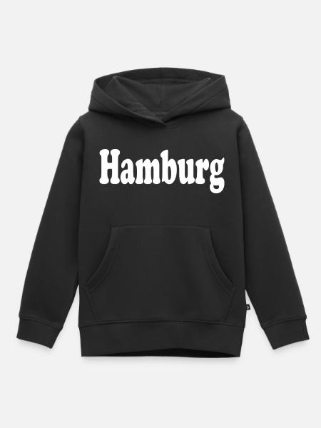 Hamburg - Kinder Premium Organic Hoodie - Schwarz