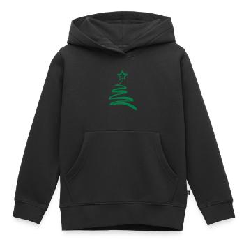 Weihnachtsbaum - Kinder Premium Organic Hoodie - Schwarz - Vorne - AI Model Kid Male (0cm)