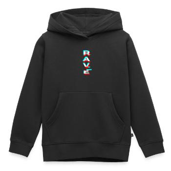Rave Raver House DJ Techno Music geschenk - Kinder Premium Organic Hoodie - Schwarz - Vorne - AI Model Kid Male (0cm)