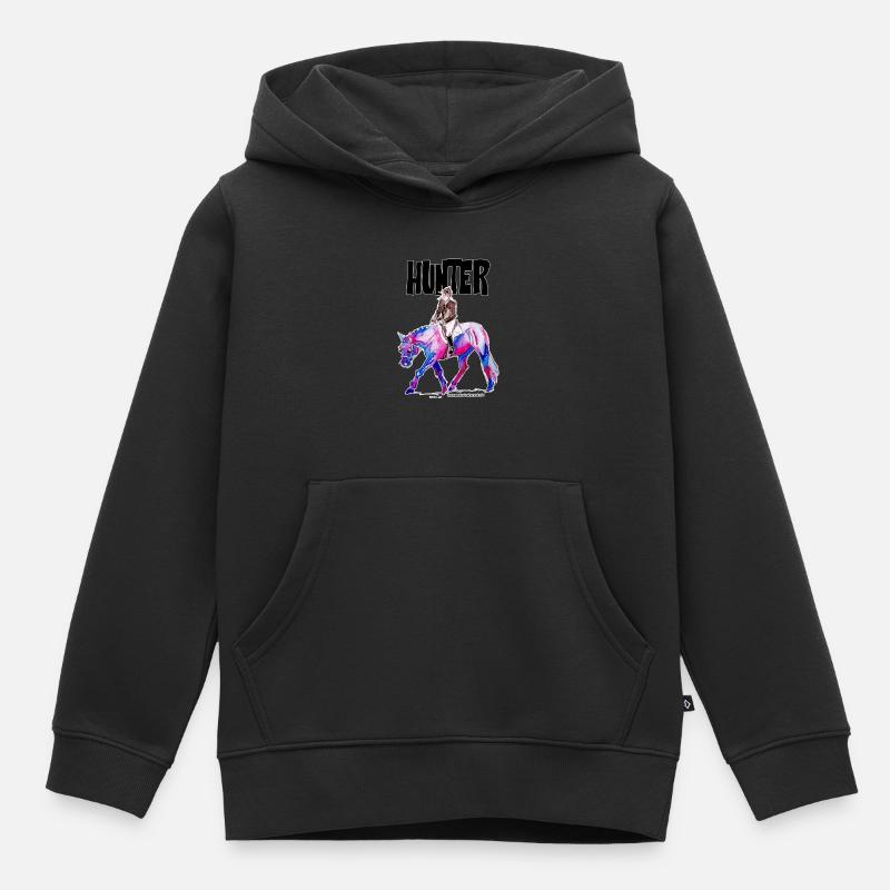 Hunter II - Sweat Premium à capuche enfant bio - noir