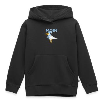 Lustige Möwe - Kinder Premium Organic Hoodie - Schwarz - Vorne - AI Model Kid Male (0cm)