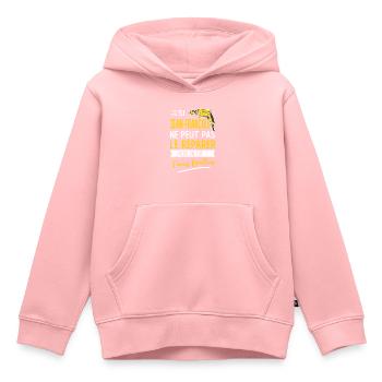 Si Jean françois ne peut pas le réparer est foutus - Sweat Premium à capuche enfant bio - rose - Devant - AI Model Kid Female (0cm)