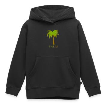 Palm - Kids Premium Organic Hoodie - black - Front - AI Model Kid Male (0cm)