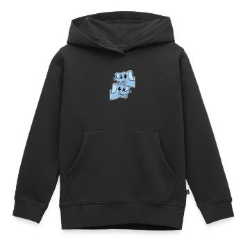 Elefant Elefanten - Kinder Premium Organic Hoodie - Schwarz - Vorne - AI Model Kid Male (0cm)