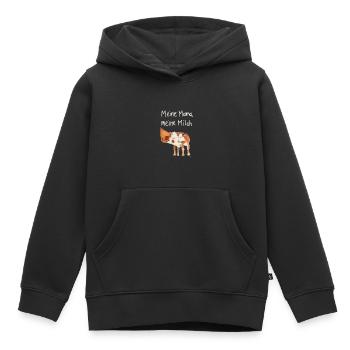 Meine Mama meine Milch - Kinder Premium Organic Hoodie - Schwarz - Vorne - AI Model Kid Male (0cm)
