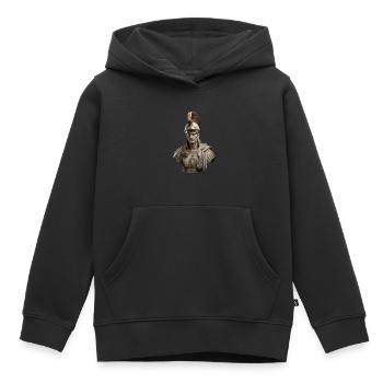 Centurion romain - Sweat Premium à capuche enfant bio - noir - Devant - AI Model Kid Male (0cm)