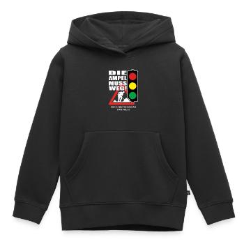 Die Ampel muss weg - Kinder Premium Organic Hoodie - Schwarz - Vorne - AI Model Kid Male (0cm)