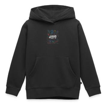 2500 ans de gribouillages mathématiques - Sweat Premium à capuche enfant bio - noir - Devant - AI Model Kid Male (0cm)