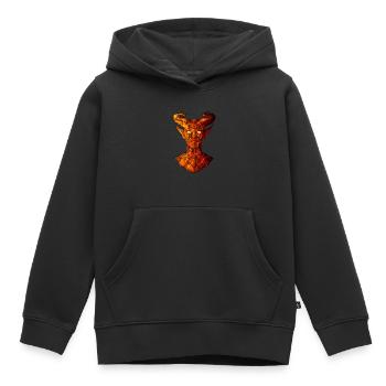 Diable - Sweat Premium à capuche enfant bio - noir - Devant - AI Model Kid Male (0cm)