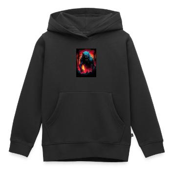 Werewolf Werwolf - Kinder Premium Organic Hoodie - Schwarz - Vorne - AI Model Kid Male (0cm)
