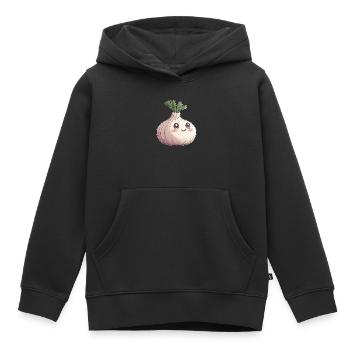 Ail - Sweat Premium à capuche enfant bio - noir - Devant - AI Model Kid Male (0cm)