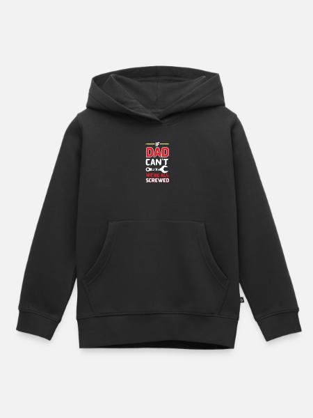 Papa Flick-Humor-Tee - Kinder Premium Organic Hoodie - Schwarz