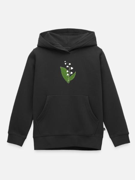 Maigloeckchen 2 6 - Sweat Premium à capuche enfant bio - noir