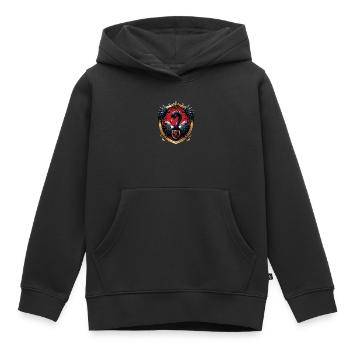 The Black Swan: symbol of elegance and power - Kids Premium Organic Hoodie - black - Front - AI Model Kid Male (0cm)