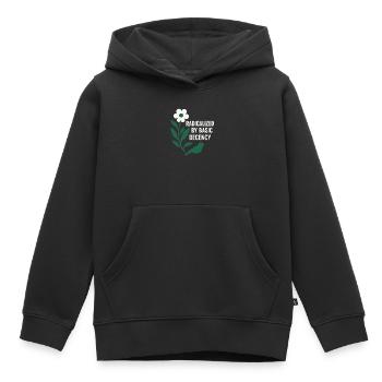 Chemise radicalisée par la décence pour activistes - Sweat Premium à capuche enfant bio - noir - Devant - AI Model Kid Male (0cm)