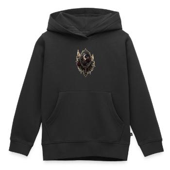 Gothic Spiegel mit Rosen und Kerzen - Kinder Premium Organic Hoodie - Schwarz - Vorne - AI Model Kid Male (0cm)
