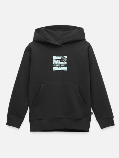 Geschenk für Rossana - Kinder Premium Organic Hoodie - Schwarz