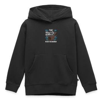 Das Fest der Posaunen Rosch Haschana Juden Juden - Kinder Premium Organic Hoodie - Schwarz - Vorne - AI Model Kid Male (0cm)