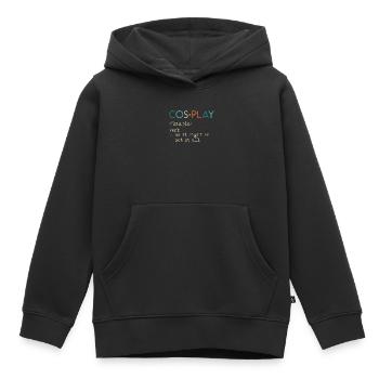 Cosplay Cosplaying Cosplayer Costume Play - Sweat Premium à capuche enfant bio - noir - Devant - AI Model Kid Male (0cm)