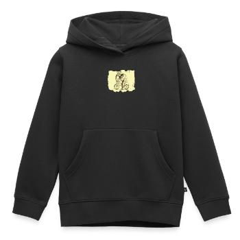 Vélo Elephant Whisperer Animal Zookeeper Bike - Sweat Premium à capuche enfant bio - noir - Devant - AI Model Kid Male (0cm)