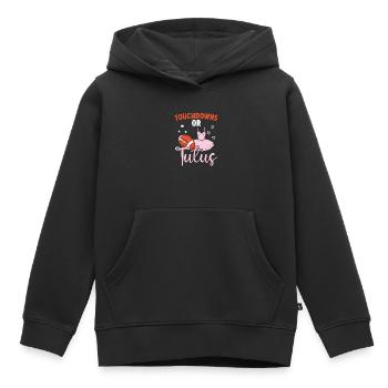 Touchdowns Oder Tutus Schwangerschaft Geschlecht Enthüllung - Kinder Premium Organic Hoodie - Schwarz - Vorne - AI Model Kid Male (0cm)