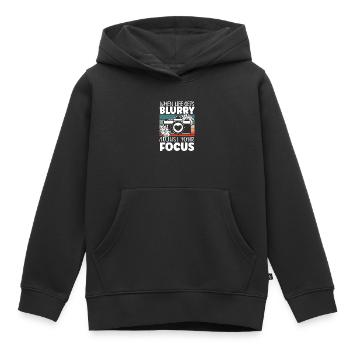 Photographie Caméra Image Photographe - Sweat Premium à capuche enfant bio - noir - Devant - AI Model Kid Male (0cm)