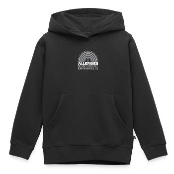 Asthma Bewusstsein Atmung Keuchen Asthma Krieger - Kinder Premium Organic Hoodie - Schwarz - Vorne - AI Model Kid Male (0cm)