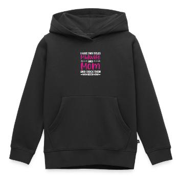 Midwifery Profession Newborn Childbirth Midwife - Kids Premium Organic Hoodie - black - Front - AI Model Kid Male (0cm)
