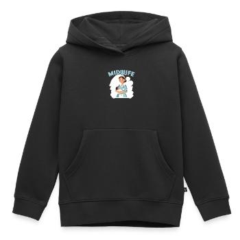 Midwifery Profession Newborn Childbirth Midwife - Kids Premium Organic Hoodie - black - Front - AI Model Kid Male (0cm)